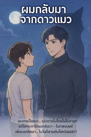 ปกนิยาย ผมกลับมาจากดาวแมว