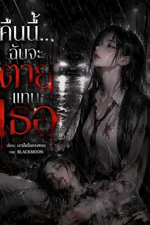 ปกนิยาย คืนนี้ฉันจะตายเเทนเธอ