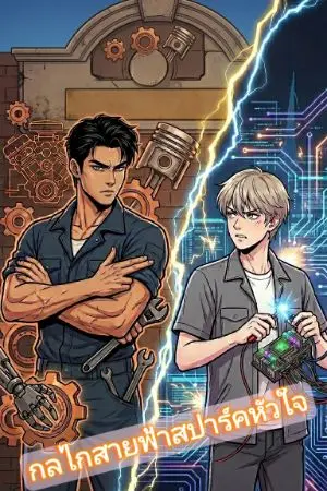 ปกนิยาย กลไกสายไฟสปาร์คหัวใจ