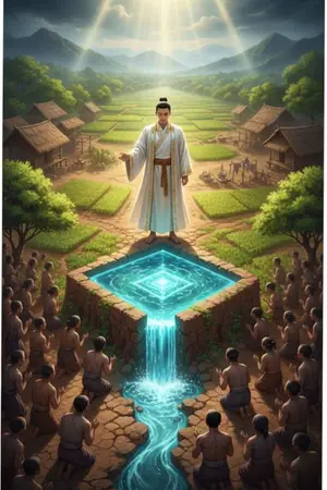 ปกนิยาย ​ผมกลายเป็นเทพเจ้าเพราะวางน้ำอนันต์ได้