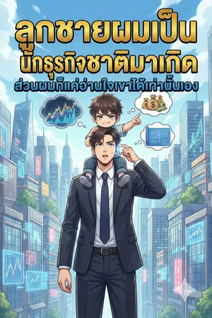 ปกนิยาย "ลูกชายผมเป็นนักธุรกิจกลับชาติมาเกิด ส่วนผมก็แค่อ่านใจเขาได้เท่านั้นเอง"