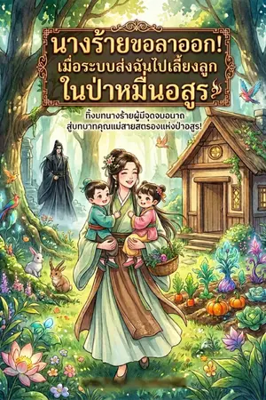 ปกนิยาย นางร้ายขอลาออก! เมื่อระบบส่งฉันไปเลี้ยงลูกในป่าหมื่นอสูร