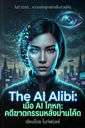 ปกนิยาย The AI Alibi: คดีฆาตกรรมหลังม่านโค้ด