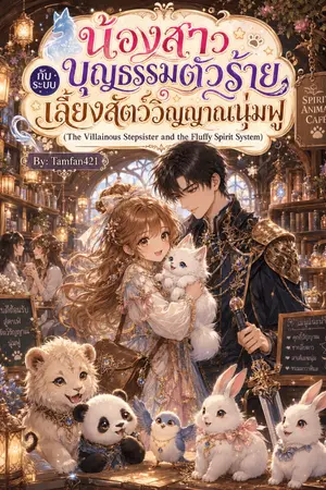ปกนิยาย น้องสาวบุญธรรมตัวร้ายกับระบบเลี้ยงสัตว์วิญญาณนุ่มฟู