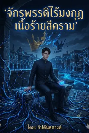 ปกนิยาย จักรพรรดิไร้มงกุฎเนื้อร้ายสีคราม