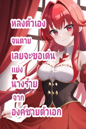 ปกนิยาย หลงตัวเองจนตาย เลยจะขอเด่นเเย่งนางร้าย จากองค์ชายตัวเอก