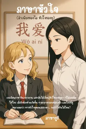 ปกนิยาย ภาษาหัวใจ (สำเนียงของไอ หัวใจของยู)