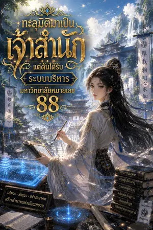 ปกนิยาย ทะลุมิติมาเป็นเจ้าสำนัก แต่ดันได้รับระบบบริหารมหาวิทยาลัยหมายเลข 88
