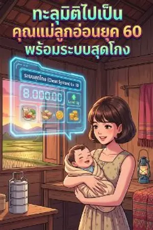 ปกนิยาย ทะลุมิติไปเป็นคุณแม่ลูกอ่อนยุค 60 พร้อมระบบสุดโกง