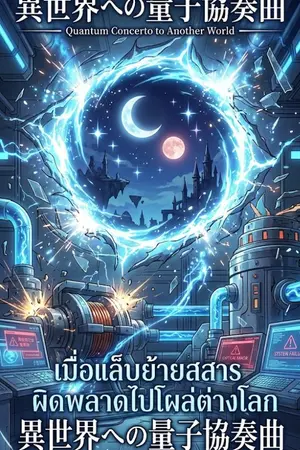 ปกนิยาย เมื่อแล็บย้ายสสาร ผิดพลาดไปโผล่ต่างโลก