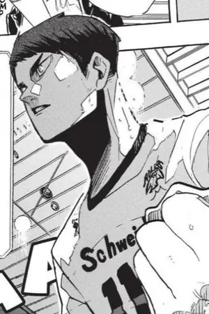 ปกนิยาย Fic haikyuu , First Love (oc/ushijima)