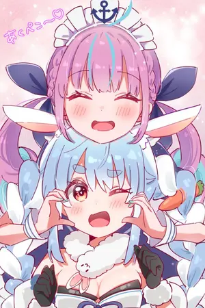 ปกนิยาย Hololive : AkuPeko Moment