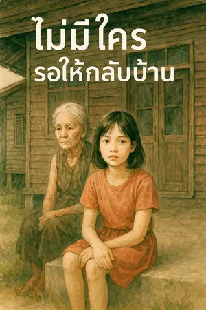 ปกนิยาย ไม่มีใครรอให้กลับบ้าน(วันแม่)