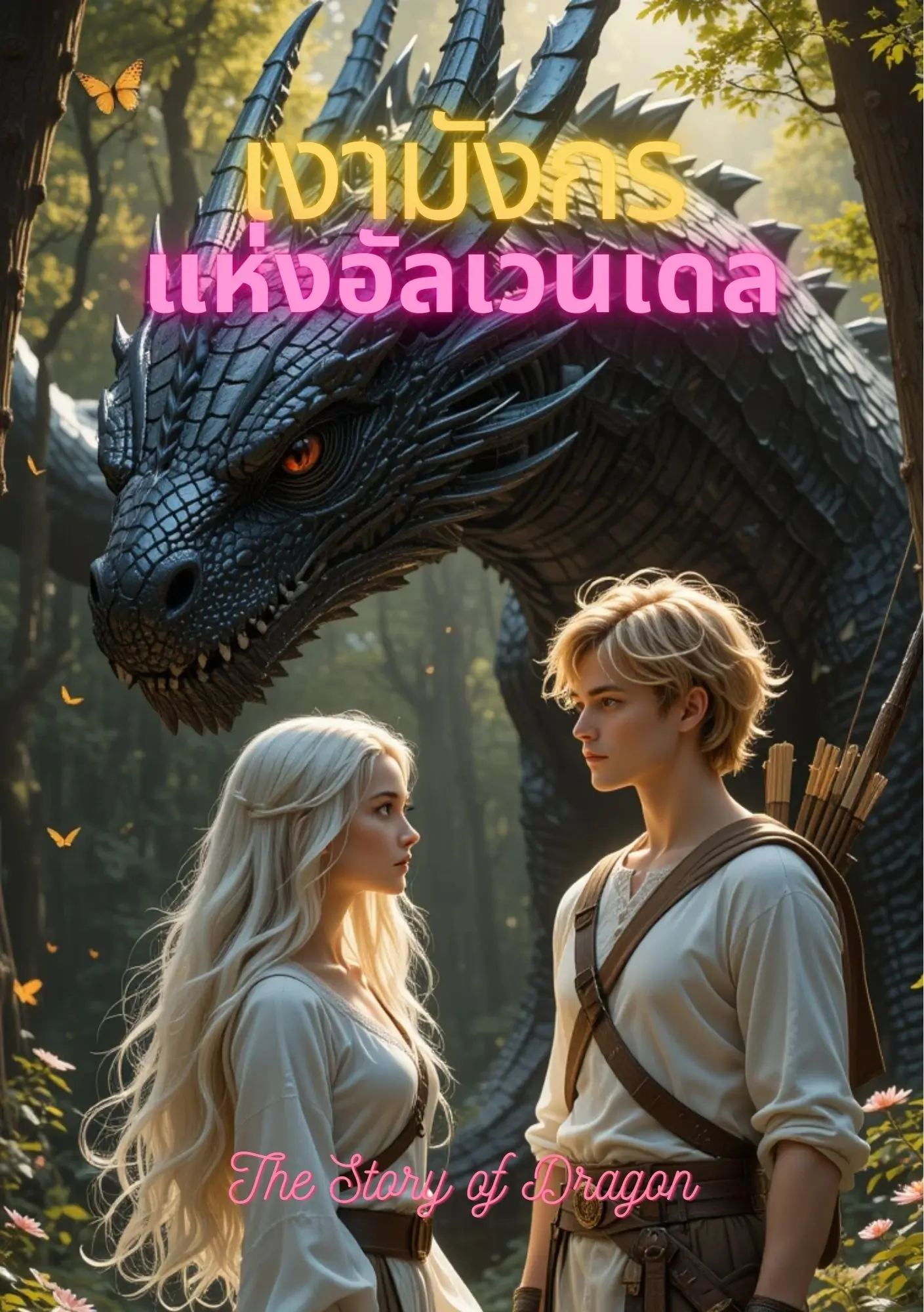 ปกนิยาย เงามังกรแห่งอัลเวนเดล