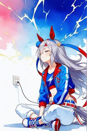 ปกนิยาย Uma Musume: Lightning Meta เกิดใหม่เป็นอสูรสีเทา ทามาโมะ ครอส [นิยายแปล]