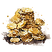 A watercolor of a stack of coins

Description automatically generated