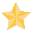 A yellow star with a pointed center

Description automatically generated