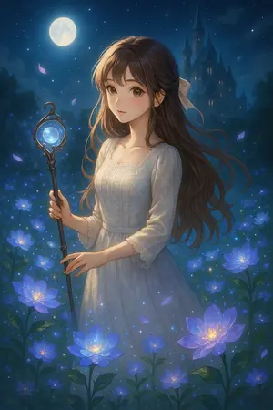 ปกนิยาย ดอกไม้เวทมนตร์ผลิบาน