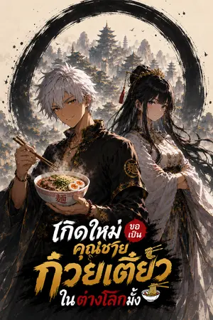 ปกนิยาย เกิดใหม่ขอเป็นคุณชายก๋วยเตี๋ยวที่ต่างโลกมั้ง