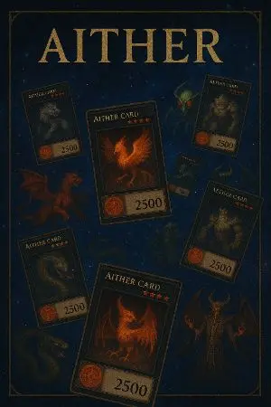 ปกนิยาย การ์ดเกมเอเธอร์การละเล่นของเทพพระเจ้า