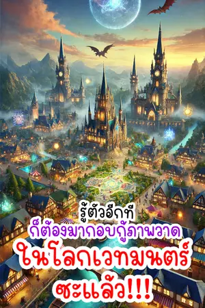 ปกนิยาย รู้ตัวอีกทีก็ต้องมากอบกู้ภาพวาดในโลกเวทมนตร์ซะแล้ว!!!