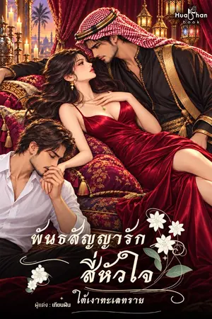 ปกนิยาย พันธสัญญารักสี่หัวใจใต้เงาทะเลทราย