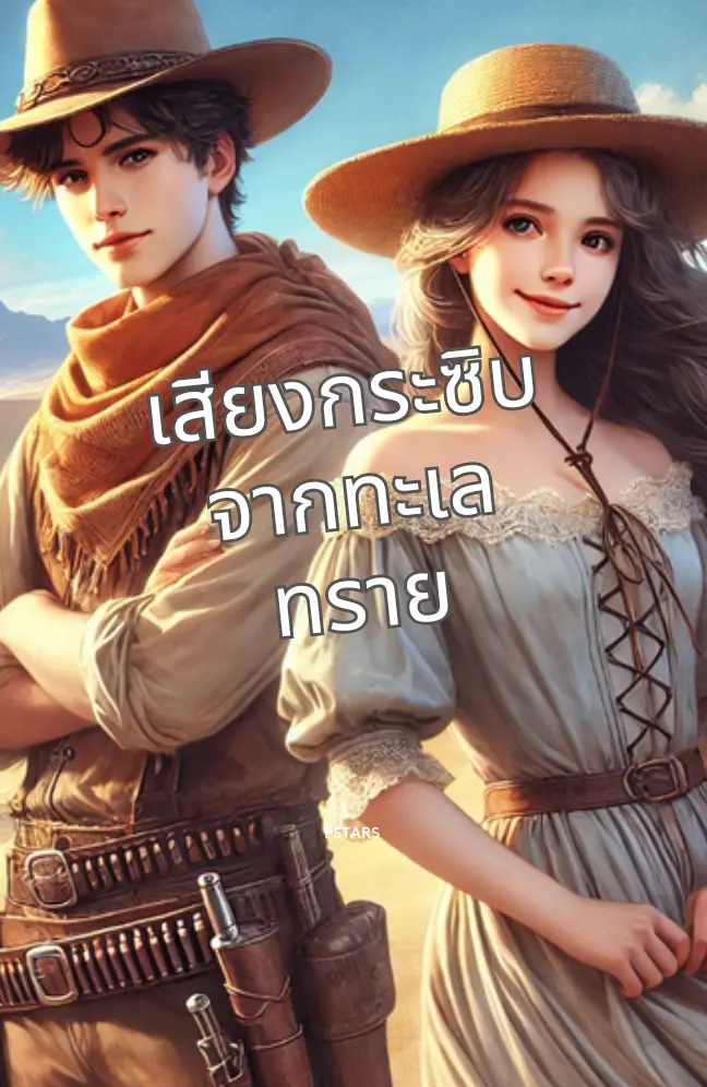 ปกนิยาย เสียงกระซิบจากทะเลทราย