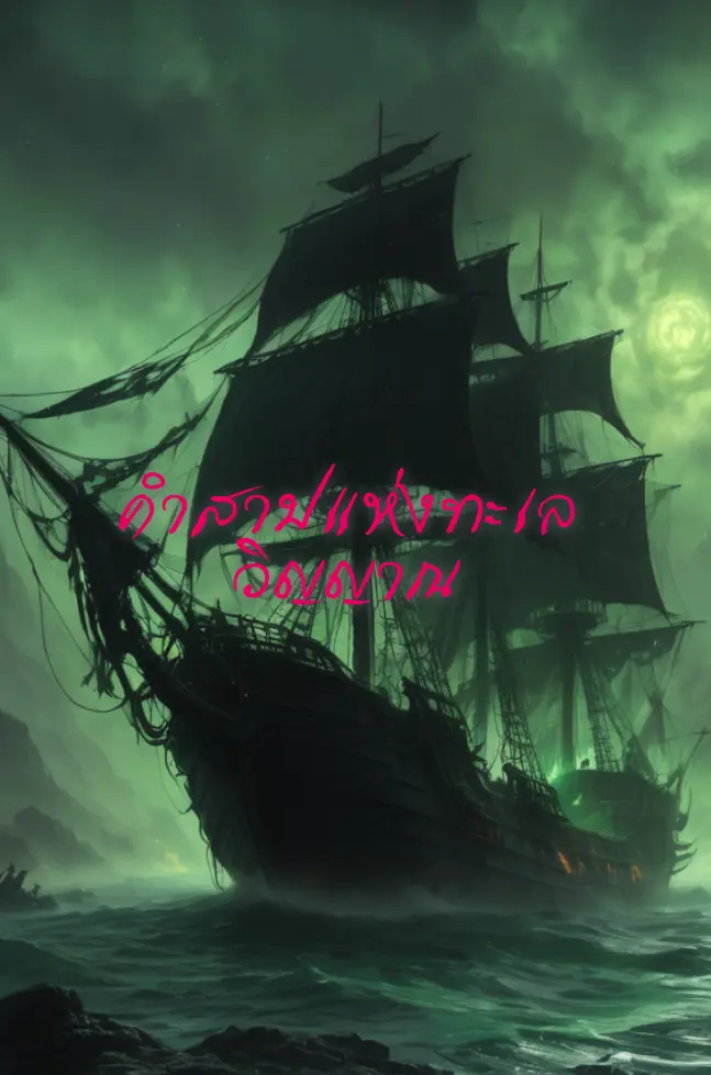 ปกนิยาย คำสาปแห่งทะเลวิญญาณ