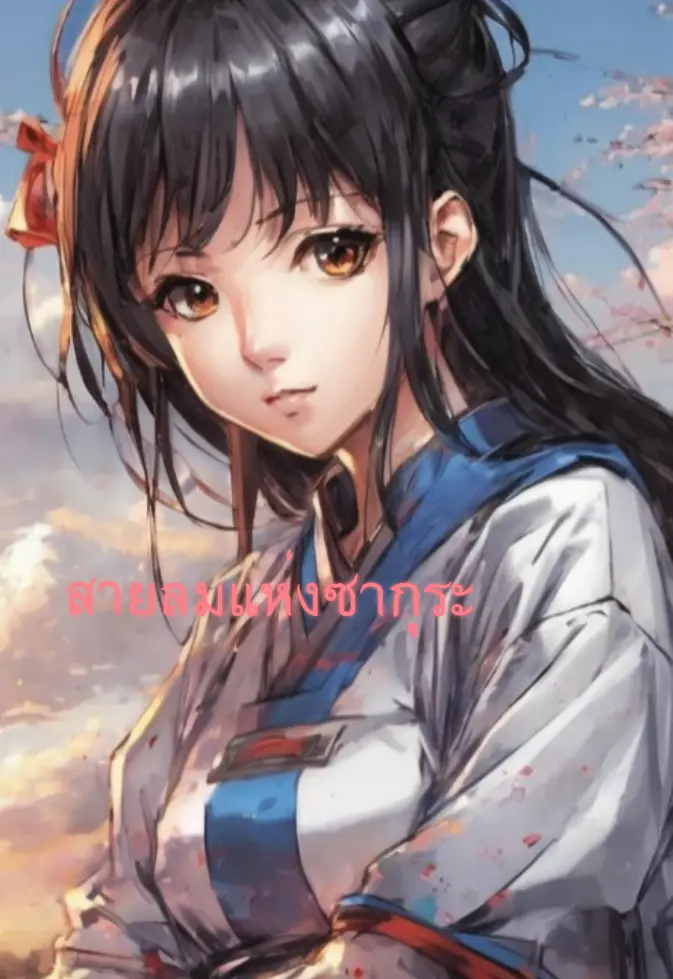 ปกนิยาย สายลมแห่งซากุระ