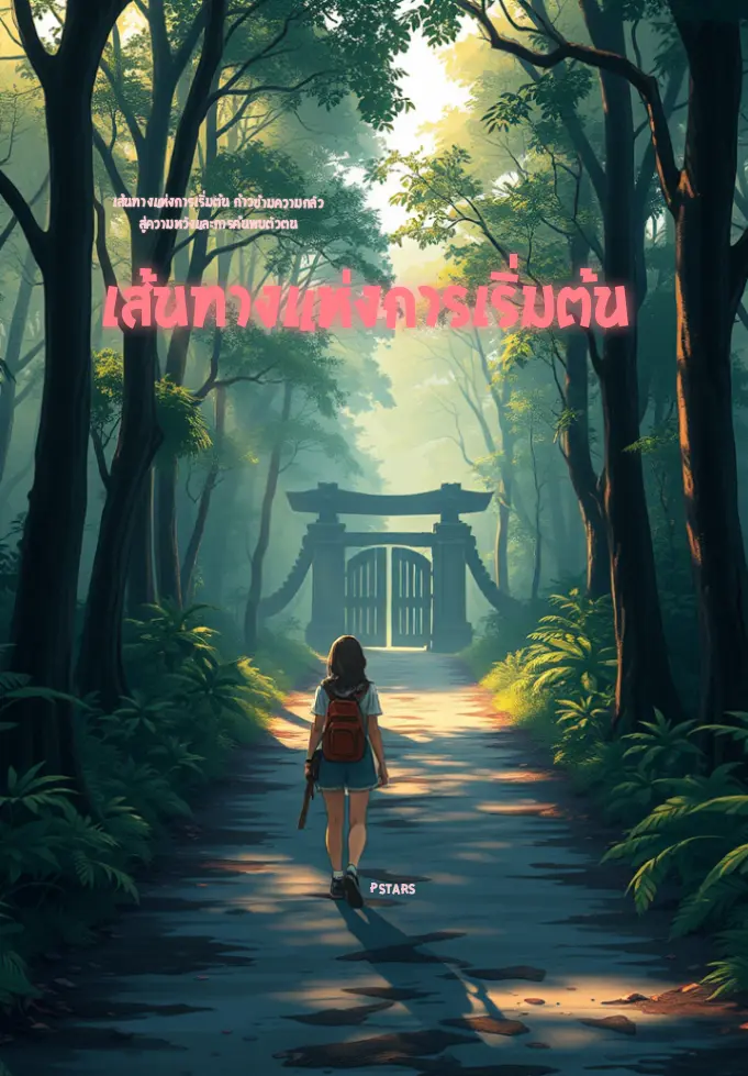 ปกนิยาย เส้นทางแห่งการเริ่มต้น