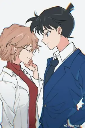 ปกนิยาย (fanfiction) Conan x Haibara : high school love