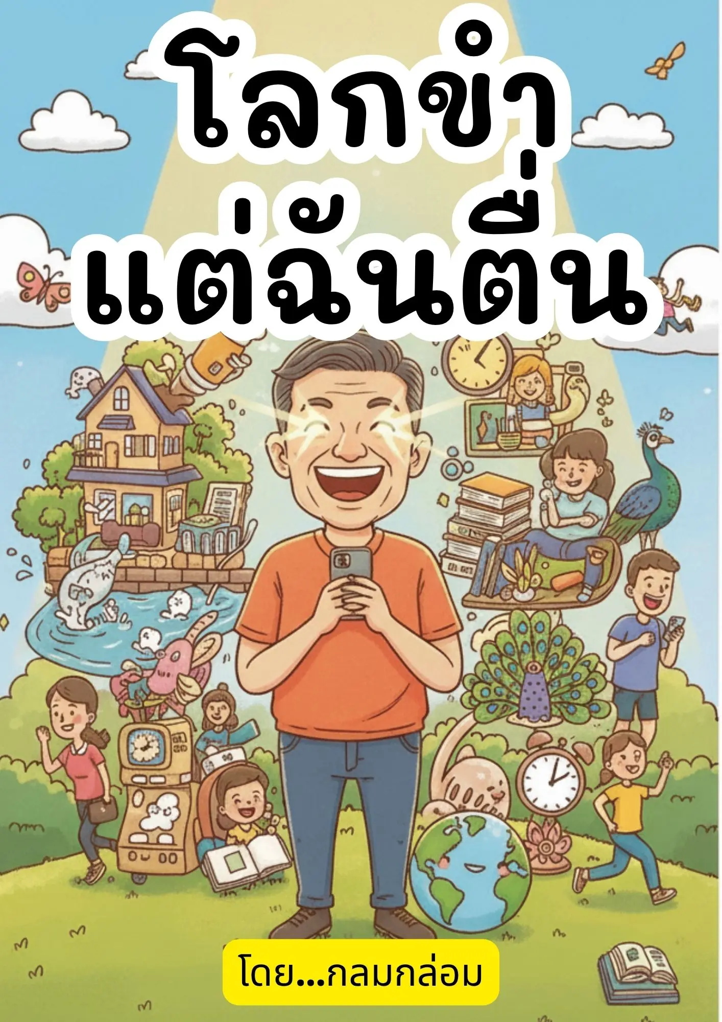 ปกนิยาย โลกขำ แต่ฉันตื่น