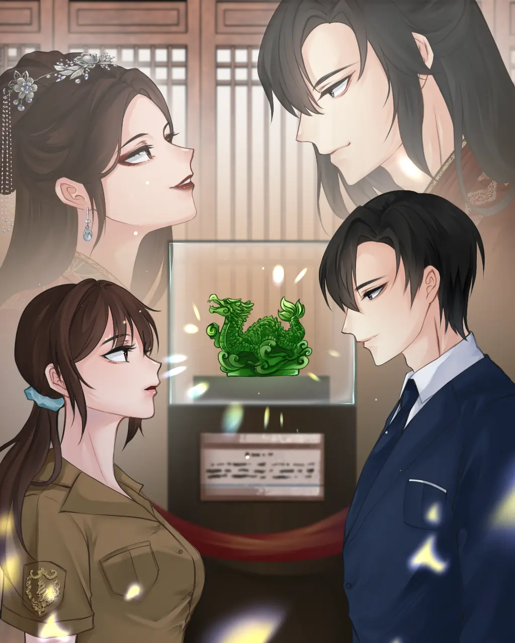 ปกนิยาย ลิขิตรัก คำสาปหยกมังกร