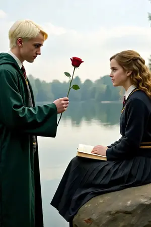 ปกนิยาย รักนี้ไม่มีลับ (Draco/Hermione)