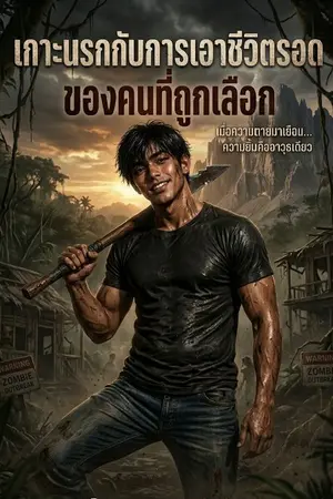 ปกนิยาย เกาะนรกกับการเอาชีวิตรอดของคนที่ถูกเลือก