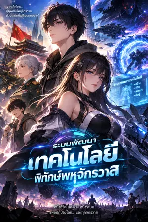 ปกนิยาย ระบบพัฒนาเทคโนโลยี พิทักษ์พหุจักรวาล