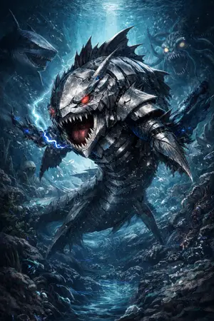 ปกนิยาย ราชันวิวัฒนาการแห่งท้องทะเล