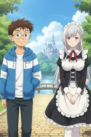 ปกนิยาย ผมได้เกิดในนิยายแฟนฟิคโดเรเอม่อนพร้อมเมดสาวสุดแกร่ง