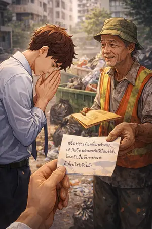 ปกนิยาย จดหมายจากชายผู้เก็บขยะ