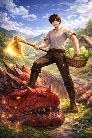 ปกนิยาย เกษตรกรสุดแกร่งกับจอบศักดิ์สิทธิ์ที่นึกว่าเป็นของมือสอง