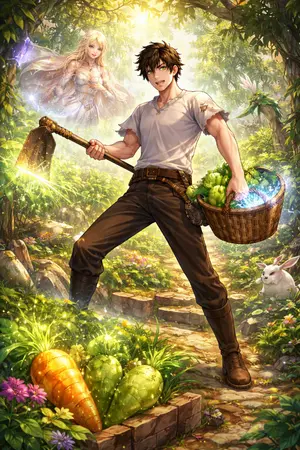 ปกนิยาย ผมก็แค่ "ชาวสวน" ธรรมดาๆ แต่ไหงเทพธิดาถึงบอกว่าผมคือ "มหาเทพผู้ล้างโลก" ซะงั้น!