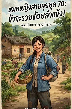 ปกนิยาย หมอหญิงสายลุยยุค 70 ข้าจะรวยด้วยลำแข้ง!