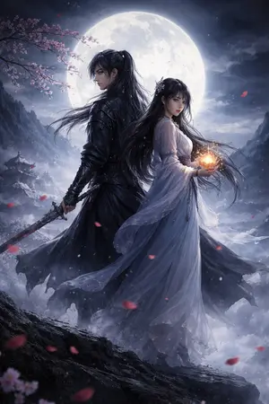 ปกนิยาย กระบี่นิรันดร์ใต้เงาจันทรา