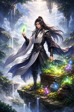 ปกนิยาย ข้าปลูกโอสถบนซากสวรรค์