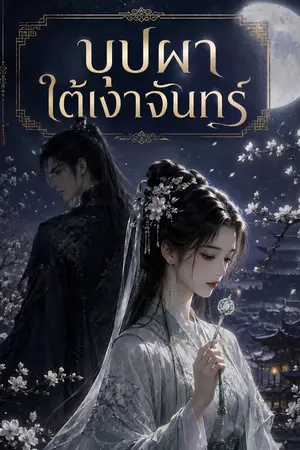 ปกนิยาย บุปผาใต้เงาจันทร์.