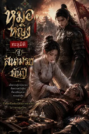 ปกนิยาย หมอหญิงทะลุมิติสู่สนามรบพันปี
