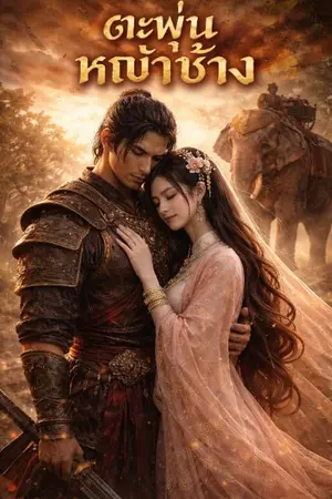 ปกนิยาย ตะพุ่นหญ้าช้าง