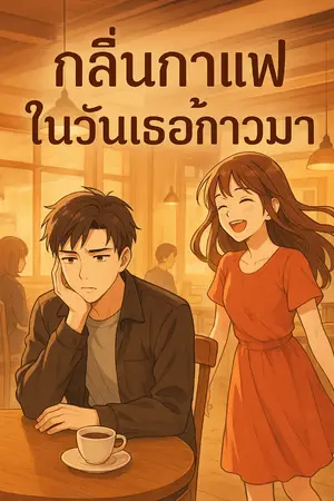 ปกนิยาย กลิ่นกาแฟในวันที่เธอก้าวเข้ามา