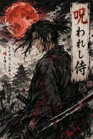 ปกนิยาย 呪われし侍(ซามูไรต้องสาป)