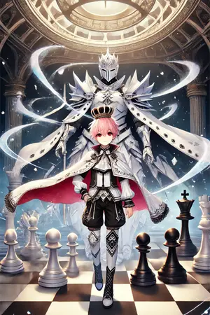 ปกนิยาย "ราชาหมากรุกแห่งต่างโลก: เกมกลยุทธ์สู่เส้นทางราชัน"